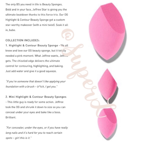 Morphe Makeup Morphe X Jeffree Star Beauty Blender Sponge Trio Poshmark